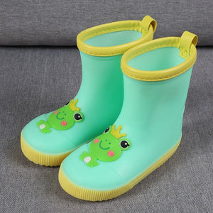 KushyShoo Classic Children's Shoes PVC Rubber Kids Baby Cartoon Shoes Water Shoes Waterproof Rain Boots Toddler Girl Rainboots