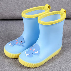 KushyShoo Classic Children's Shoes PVC Rubber Kids Baby Cartoon Shoes Water Shoes Waterproof Rain Boots Toddler Girl Rainboots