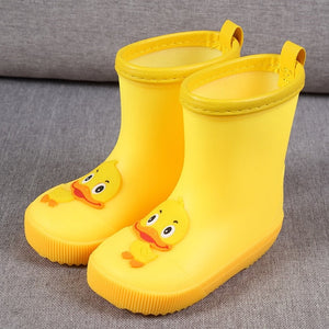 KushyShoo Classic Children's Shoes PVC Rubber Kids Baby Cartoon Shoes Water Shoes Waterproof Rain Boots Toddler Girl Rainboots