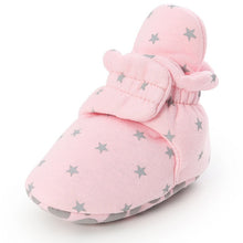 Carregar imagem no visualizador da galeria, Newborn Baby Socks Shoes Boy Girl Star Toddler First Walkers Booties Cotton Comfort Soft Anti-slip Warm Infant Crib Shoes
