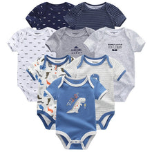 Cargar imagen en el visor de la galería, Baby Clothes 8Pcs/lots Unisex Newborn Boy&amp;Girl Rompers roupas de bebes Cotton Baby Toddler Jumpsuits Short Sleeve Baby Clothing
