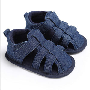 Kids Newborn Baby Boys Fashion Summer Soft Crib Shoes First Walker Anti Slip Sandals Shoe