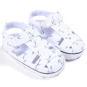 Kids Newborn Baby Boys Fashion Summer Soft Crib Shoes First Walker Anti Slip Sandals Shoe