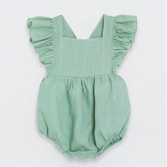 Summer Baby Girls Rompers Ruffles Princess Baby Clothing Bebe Roupas Newborn Baby Clothes Infant Overalls Clothing Baby Outfit