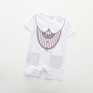 Baby Rompers Summer Style Powered Baby Boy Girl Clothing Newborn Infant giraffe Short Sleeve Clothes 3-6-9-12-18 Months