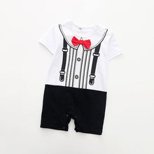 将图片加载到图库查看器，Baby Rompers Summer Style Powered Baby Boy Girl Clothing Newborn Infant giraffe Short Sleeve Clothes 3-6-9-12-18 Months
