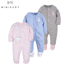 Cargar imagen en el visor de la galería, Baby clothing ! new born baby clothes newborn home wear ropa baby girl romper 100% cotton baby costume infant boy sleep pajamas
