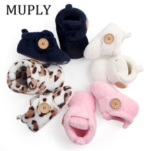 Carregar imagem no visualizador da galeria, Lovely Warm Design Baby Girls Boys Toddler First Walkers Baby Shoes Soft Slippers Cute Shoes Winter Non-Slip Baby Warm Shoes
