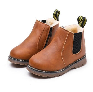 Children Snow Boots 2020 Autumn Winter Cotton Shoes Boys Girls Waterproof Non-slip Ankle Boots Kids Leather Boots Fashion