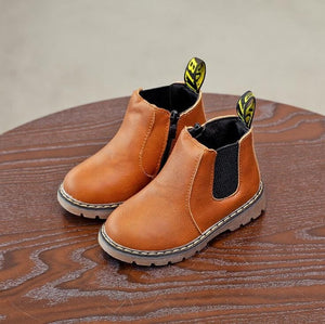 Children Snow Boots 2020 Autumn Winter Cotton Shoes Boys Girls Waterproof Non-slip Ankle Boots Kids Leather Boots Fashion