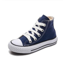 Carregar imagem no visualizador da galeria, Kids shoes for girl children canvas shoes boys sneakers Spring autumn girls shoes White High Solid fashion Children shoes
