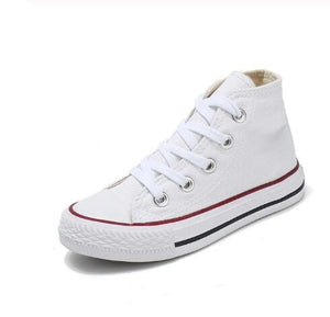 Kids shoes for girl children canvas shoes boys sneakers Spring autumn girls shoes White High Solid fashion Children shoes