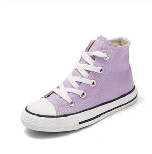 Kids shoes for girl children canvas shoes boys sneakers Spring autumn girls shoes White High Solid fashion Children shoes