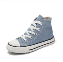 Carregar imagem no visualizador da galeria, Kids shoes for girl children canvas shoes boys sneakers Spring autumn girls shoes White High Solid fashion Children shoes
