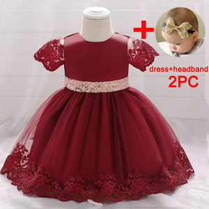 Summer Dress for Girl Baby Christening Gown First 1st Birthday Dress Party Girl Baby Clothing Toddler Clothes Infant Vestidos