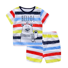 Carregar imagem no visualizador da galeria, Unni-yun Casual Baby Kids Sport Clothing Plaid Lion Clothes Sets for Boys Costumes 100% Cotton Baby Clothes 6M -4 Years Old
