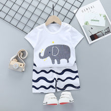 Carregar imagem no visualizador da galeria, Unni-yun Casual Baby Kids Sport Clothing Plaid Lion Clothes Sets for Boys Costumes 100% Cotton Baby Clothes 6M -4 Years Old
