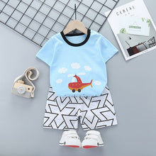 Carregar imagem no visualizador da galeria, Unni-yun Casual Baby Kids Sport Clothing Plaid Lion Clothes Sets for Boys Costumes 100% Cotton Baby Clothes 6M -4 Years Old
