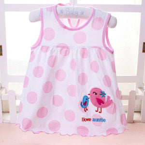 2018 Summer Baby Dress New Girls Fashion Infantile Dresses Cotton Children's Clothes Flower Style Kids Clothing Princess Dress