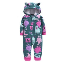 Carregar imagem no visualizador da galeria, Orangemom spring  fleece baby rompers coats for infant clothes hooded with ear lovely camo jumpsuits for baby boys clothing home
