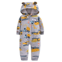 Carregar imagem no visualizador da galeria, Orangemom spring  fleece baby rompers coats for infant clothes hooded with ear lovely camo jumpsuits for baby boys clothing home
