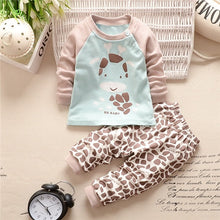 Cargar imagen en el visor de la galería, Autumn Winter 2020 Baby Boy Girls Clothes Cotton Girl Clothing Sets Cartoon Long-sleeved T-shirt+Pants Infant Clothes 2pcs Suit
