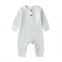 将图片加载到图库查看器，2020 Baby Spring Autumn Clothing Newborn Infant Baby Boy Girl Cotton Romper Knitted Ribbed Jumpsuit Solid Clothes Warm Outfit
