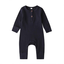 将图片加载到图库查看器，2020 Baby Spring Autumn Clothing Newborn Infant Baby Boy Girl Cotton Romper Knitted Ribbed Jumpsuit Solid Clothes Warm Outfit
