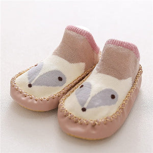 2020 New born Baby Socks With Rubber Soles Infant Baby Girls Boys Shoes Spring Autumn Baby Floor Socks Anti Slip Soft Sole Sock