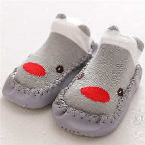 2020 New born Baby Socks With Rubber Soles Infant Baby Girls Boys Shoes Spring Autumn Baby Floor Socks Anti Slip Soft Sole Sock