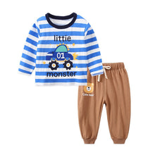 Cargar imagen en el visor de la galería, Baby Boys Clothes 2pcs Newborn Baby Girls Cartoon Clothing Autumn Winter Cartoon Cotton Shirt Baby Boy Clothes Set Long-Sleeved
