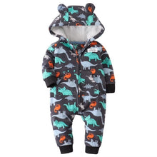 Carregar imagem no visualizador da galeria, Orangemom spring  fleece baby rompers coats for infant clothes hooded with ear lovely camo jumpsuits for baby boys clothing home
