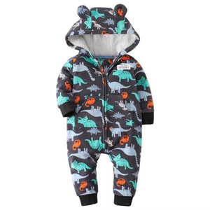 Orangemom spring  fleece baby rompers coats for infant clothes hooded with ear lovely camo jumpsuits for baby boys clothing home