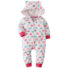 Carregar imagem no visualizador da galeria, Orangemom spring  fleece baby rompers coats for infant clothes hooded with ear lovely camo jumpsuits for baby boys clothing home
