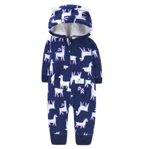 Orangemom spring  fleece baby rompers coats for infant clothes hooded with ear lovely camo jumpsuits for baby boys clothing home