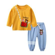 Cargar imagen en el visor de la galería, Autumn Winter 2020 Baby Boy Girls Clothes Cotton Girl Clothing Sets Cartoon Long-sleeved T-shirt+Pants Infant Clothes 2pcs Suit
