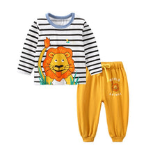 Cargar imagen en el visor de la galería, Autumn Winter 2020 Baby Boy Girls Clothes Cotton Girl Clothing Sets Cartoon Long-sleeved T-shirt+Pants Infant Clothes 2pcs Suit
