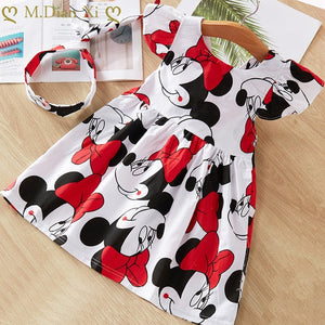 2018 New Summer Dress Children's Clothing Girls Denim Stitching Baby Girl Dresses Party Wedding Children's Mesh Princess Dress