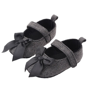 Emmababy Infant Baby Girl Shoes Bowknot Anti-Slip Soft Sole Hook First Walkers Toddler Infant Baby Girl Kids Shoes 0-18M 3 Color