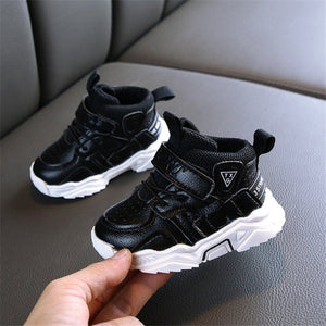 AOGT 2020 Autumn Baby Girl Boy Toddler Shoes Infant Casual Walkers Shoes Soft Bottom Comfortable Kid Sneakers Black White