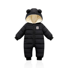 Carregar imagem no visualizador da galeria, LZH 2020 Autumn Winter Infant Baby Clothing New Baby Boys Thick Down Cotton Jumpsuit Girls Long-sleeved Hooded Romper 3-12 Month
