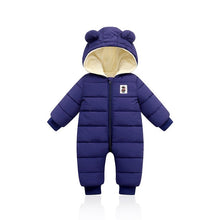 Carregar imagem no visualizador da galeria, LZH 2020 Autumn Winter Infant Baby Clothing New Baby Boys Thick Down Cotton Jumpsuit Girls Long-sleeved Hooded Romper 3-12 Month
