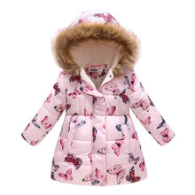 Carregar imagem no visualizador da galeria, Kids Girls Jacket 2020 Autumn Winter Jacket For Girls Coat Baby Warm Hooded Outerwear Coat Girls Clothing Children Down Parkas
