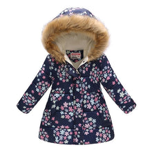 Carregar imagem no visualizador da galeria, Kids Girls Jacket 2020 Autumn Winter Jacket For Girls Coat Baby Warm Hooded Outerwear Coat Girls Clothing Children Down Parkas
