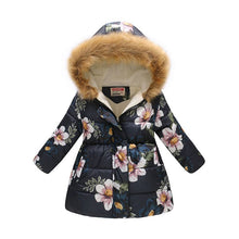 Carregar imagem no visualizador da galeria, Kids Girls Jacket 2020 Autumn Winter Jacket For Girls Coat Baby Warm Hooded Outerwear Coat Girls Clothing Children Down Parkas
