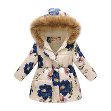 Carregar imagem no visualizador da galeria, Kids Girls Jacket 2020 Autumn Winter Jacket For Girls Coat Baby Warm Hooded Outerwear Coat Girls Clothing Children Down Parkas
