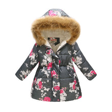 Carregar imagem no visualizador da galeria, Kids Girls Jacket 2020 Autumn Winter Jacket For Girls Coat Baby Warm Hooded Outerwear Coat Girls Clothing Children Down Parkas
