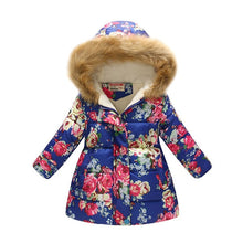 Carregar imagem no visualizador da galeria, Kids Girls Jacket 2020 Autumn Winter Jacket For Girls Coat Baby Warm Hooded Outerwear Coat Girls Clothing Children Down Parkas
