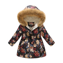 Carregar imagem no visualizador da galeria, Kids Girls Jacket 2020 Autumn Winter Jacket For Girls Coat Baby Warm Hooded Outerwear Coat Girls Clothing Children Down Parkas
