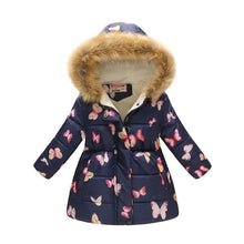 Carregar imagem no visualizador da galeria, Kids Girls Jacket 2020 Autumn Winter Jacket For Girls Coat Baby Warm Hooded Outerwear Coat Girls Clothing Children Down Parkas
